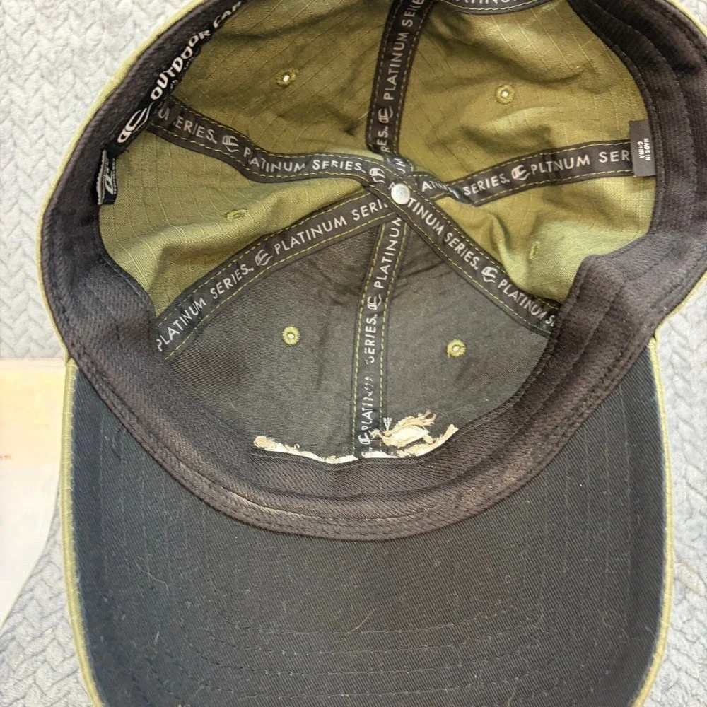 Outdoor Cap Aviagen Ripstop Hat Mens Olive Green Adjustable Baseball Cap SRS-100